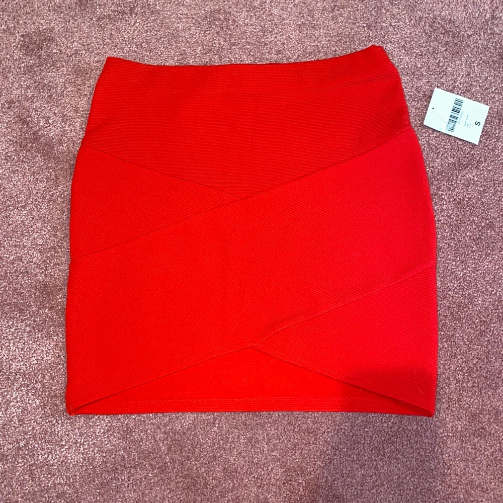 Forever 21 Red Bandage Skirt